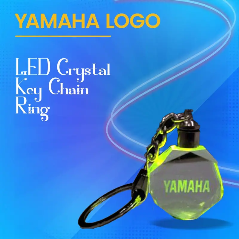 Yamaha Logo Led Crystal Keychain Ring 1