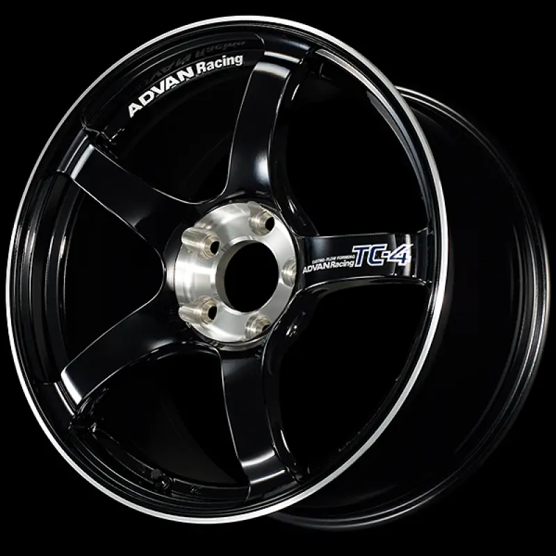 Advan Tc-4 Se 17×7.5 Racing Wheel: Gloss Black & Diamond-Cut Face, +35 Offset, 4×98 Pcd, 58Mm Bore 1
