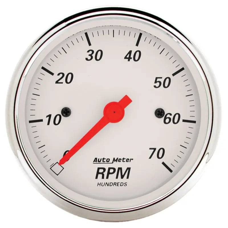 Autometer Arctic White 3-1/8 Inch In-Dash Tachometer – 0–7,000 Rpm Range 1