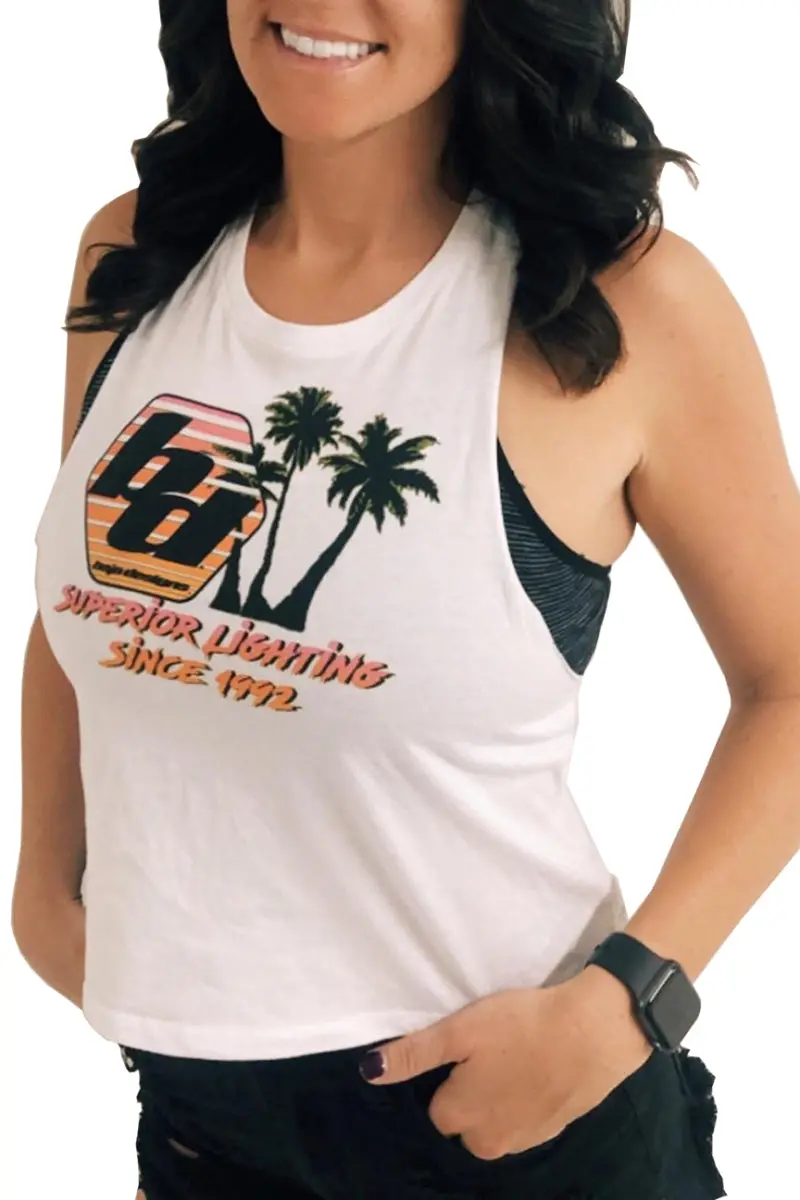 Baja Designs Retro-Inspired Women’S T-Shirt – 90S-Style Fit, Small, White 1