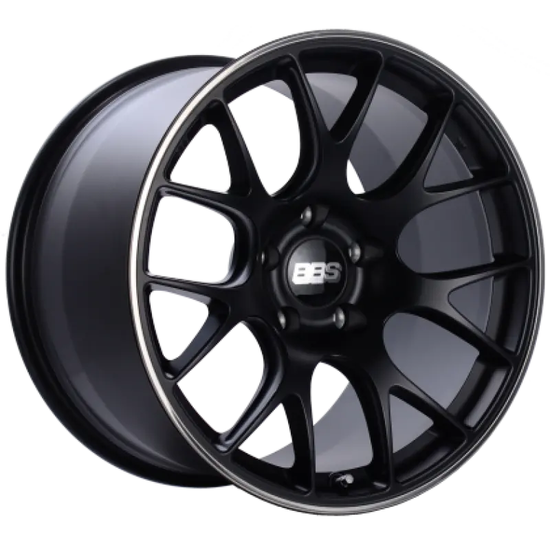 Bbs Ch-R Satin Black Polished Wheel Protector – 19X8.5", 5X112Mm, Et40, -82Mm Offset, Requires Pfs/Clip 1