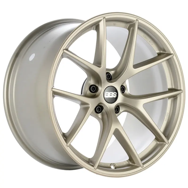 Bbs Unlimited Ci-R 20X8.5 Et65.5 (Face 0) Satin White-Gold Wheel 1