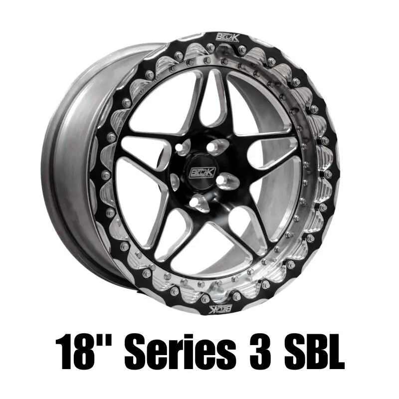 Belak Series 3 Billet Single Beadlock Wheel – 18X12", 5X4.5", 8.75" Backspace, High Pad 1