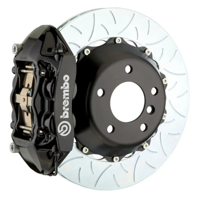 Brembo 07-13 X5 Rear Gt Bbk 4 Piston Cast 380X28 2Pc Rotor Slotted Type3-Black 1