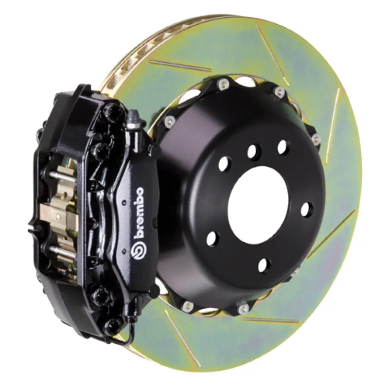 Brembo 12-16 991.1 C2/C4 (Excl. Pccb) Rr Gt Bbk 4 Piston Cast 345X28 2Pc Rotor Slotted Type1-Black 1