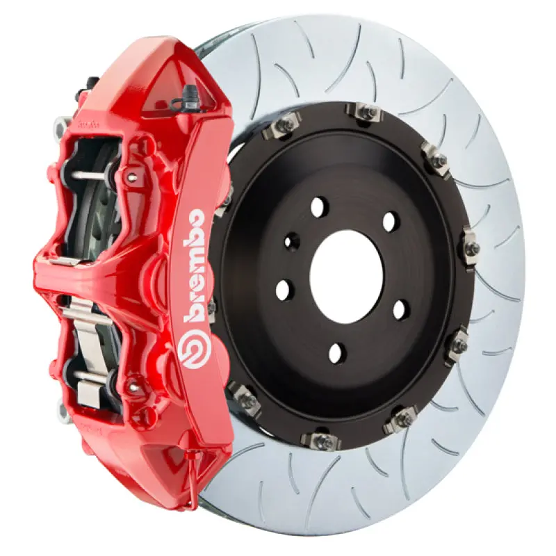 Brembo Front Gt Big Brake Kit For 2006–2013 Mercedes-Benz S350 – 6-Piston Calipers, 405X34Mm Two-Piece Slotted Rotors, Type 3, Red Finish 1