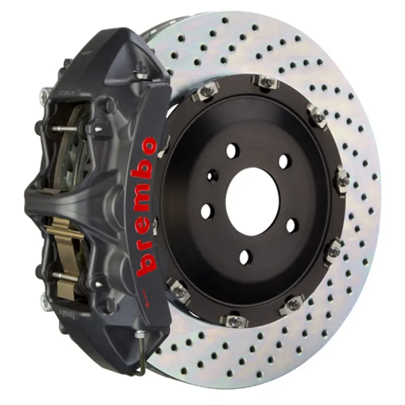 Brembo Gts Big Brake Kit – Front, 6-Piston Calipers With Drilled 380X34Mm Two-Piece Rotors For 2013–2015 Audi Rs5 1