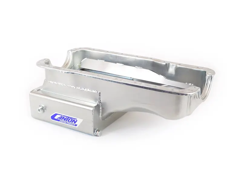 Canton 14-Gauge Road Race Oil Pan For Ford 289/302 Small Block – Front Sump, 12" Wide 1