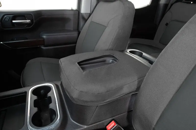 Covercraft Endura Precisionfit Front Seat Covers For 2019–2021 Chevrolet Silverado (Silver/Charcoal) 1