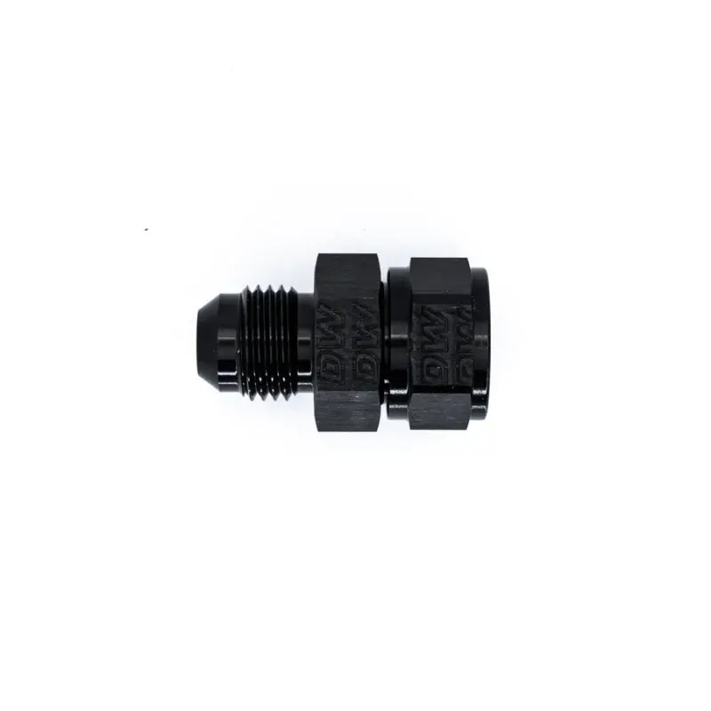 Deatschwerks 6An Male Flare To Fuel Pump Outlet Barb Adapter – Anodized Matte Black 1
