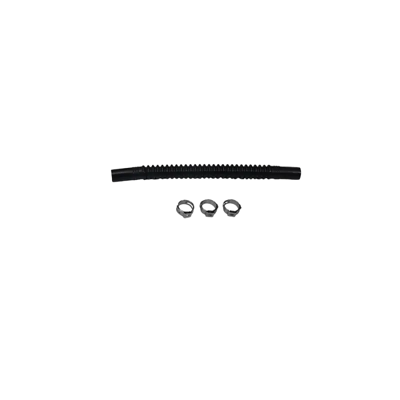 Deatschwerks Convoluted Fuel/Vacuum Tubing – 150Mm Length, 8Mm Id Both Ends (Black) 1