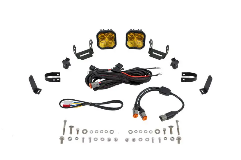 Diode Dynamics Ss3 Led Bumper 1 1/4 In Roll Bar Kit Sport - Yellow Combo (Pair) 1