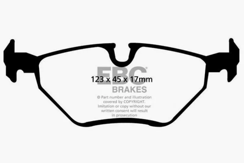 Ebc 99-02 Bmw Z3 Bluestuff Rear Brake Pads 1