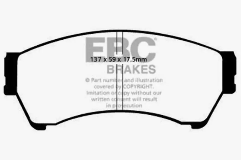 Ebc Greenstuff Front Brake Pads For 2006–2007 Mazda 6 2.3L 1