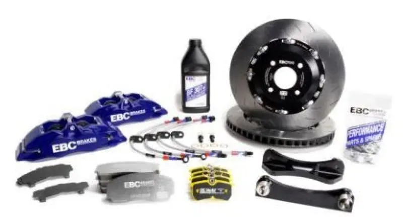 Ebc Racing Big Brake Kit For 2001–2013 Mini Cooper S (R53/R56) – Blue Apollo-4 Calipers & 330Mm Rotors 1