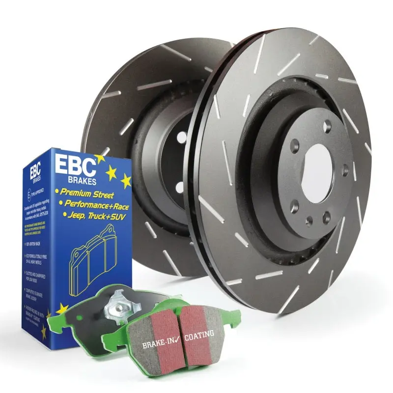 Ebc S2 Brake Kit – Greenstuff Pads & Usr Drilled And Slotted Rotors 2