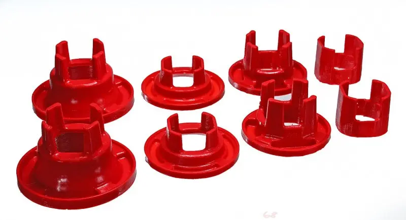 Energy Suspension Red Rear Subframe Mount Insert Bushing Set For 2010 Chevrolet Camaro 1