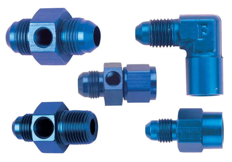 Fragola Inline Gauge Adapter -6An X -6An Male 1