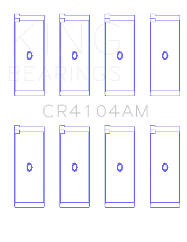 King Engine Bearings Connecting Rod Set For Audi Abb/Abm/Adp/Pp/Rn – Oversize +0.25Mm 1