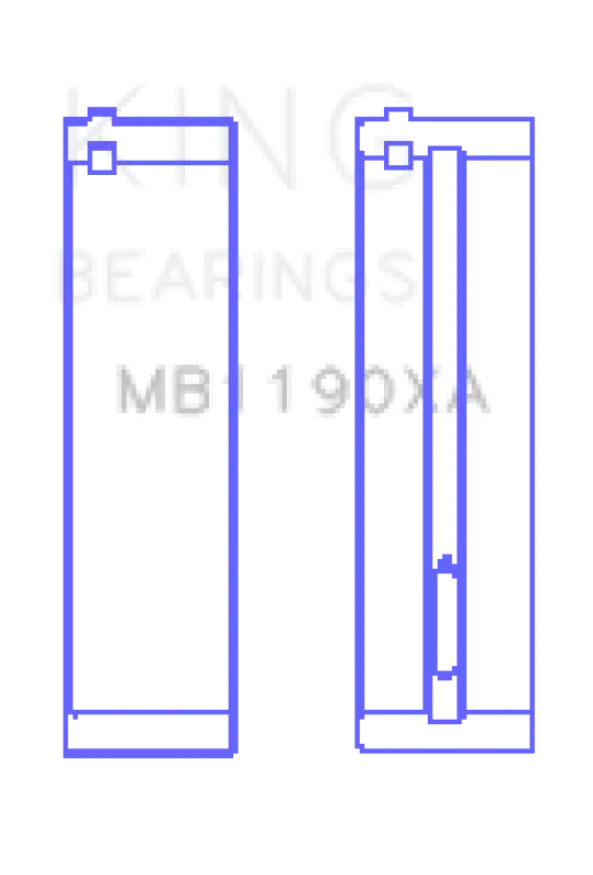 King Engine Bearings Main Bearing Kit For Mercedes-Benz Om611 Series Diesels – Oversize +0.25Mm 1