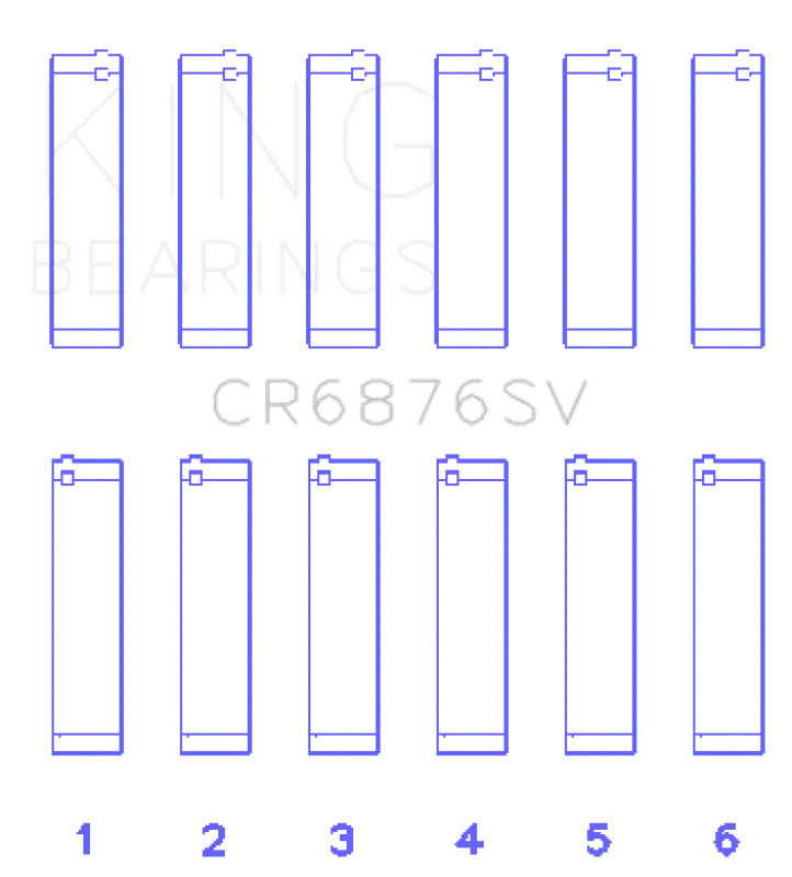 King Engine Bearings Replacement Conrod Set For Mercedes-Benz Om642 — Oversize +0.25Mm 2