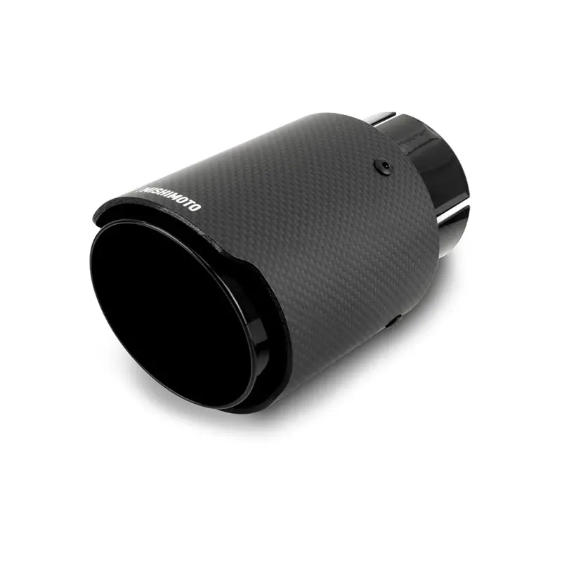 Mishimoto 3-Inch Inlet × 4-Inch Outlet Carbon Fiber Muffler Tip – Matte Black Finish 1