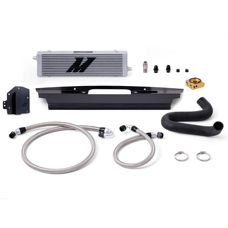 Mishimoto Thermostatic Oil Cooler Kit For 2015–2017 Ford Mustang Gt — Right-Hand Drive, Silver Finish 1