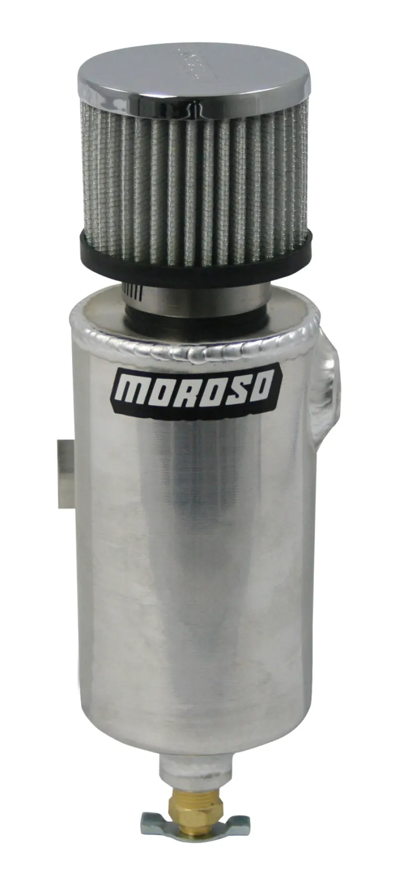 Moroso Aluminum Breather Tank & Catch Can – 1/2" Npt Female Inlet, Roll Bar Mountable, High-Capacity Separation 1