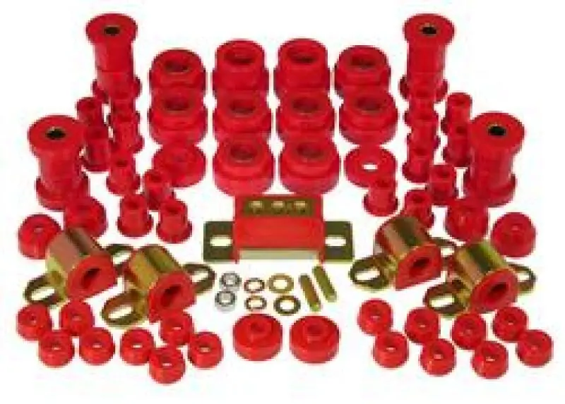 Prothane Total Suspension Bushing Kit For 1980–1986 Jeep Cj5/Cj7 – Red Polyurethane Components 1