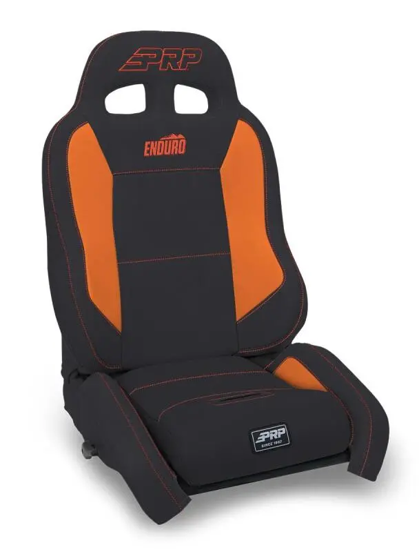 Prp Endurocrawl Reclining Off-Road Seat – Passenger Side, Black/Orange Vinyl 1