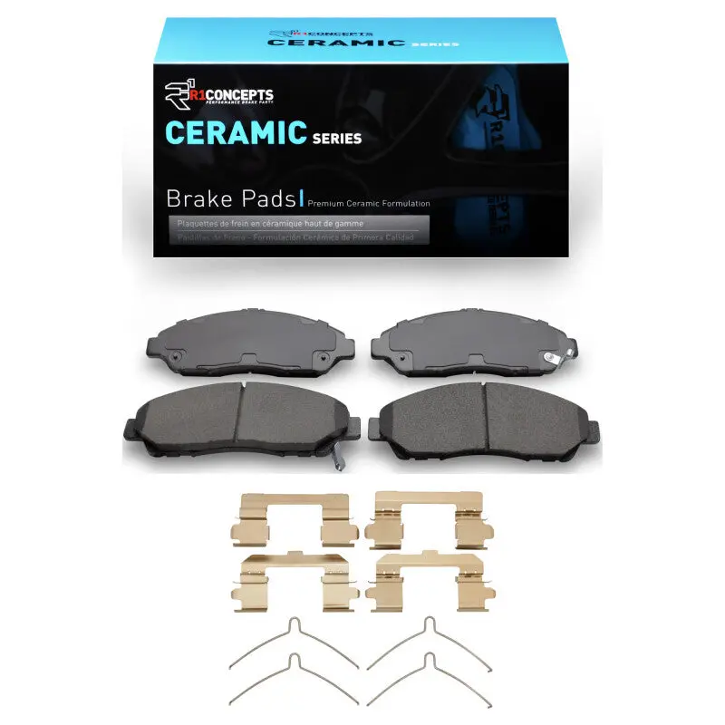R1 Ceramic Brake Pad & Hardware Kit For 2017–2020 Buick Enclave Front Axle 1
