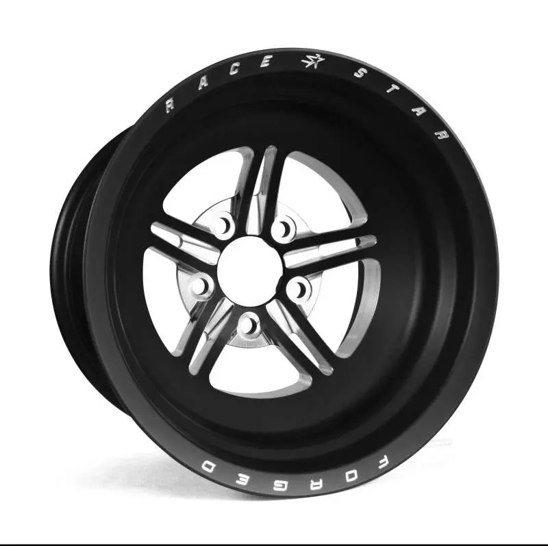 Race Star 63 Pro Forged 15X12 Black Anodized/Machined Wheel – 5X4.75In Bolt Pattern, 2.00In Backspace, Non-Beadlock Sportsman Style 1
