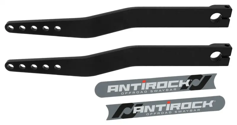 Rockjock Anti-Roll Sway Bar Arms – Fabricated Steel, 19.25" Length, 1.7" Offset Bend, 5-Mount Hole Design 1