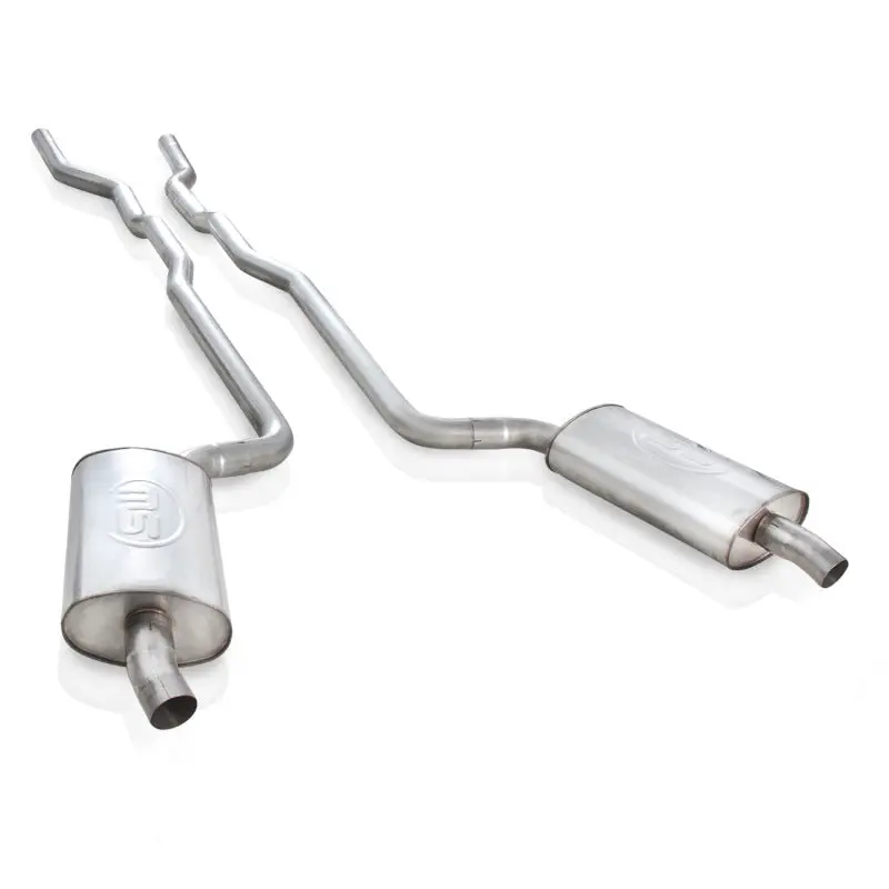 Stainless Works Factory-Style Exhaust System For 1973–1982 Corvette – 2.5In Mufflers & Turndowns 1