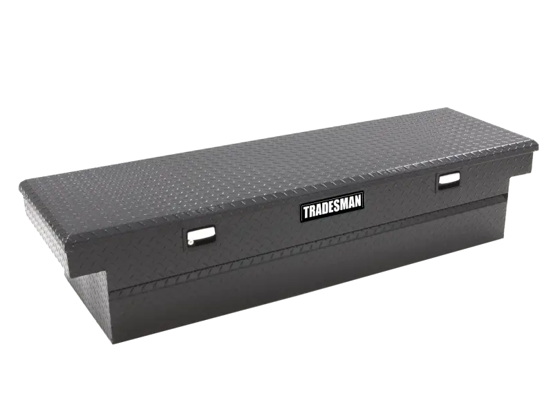 Tradesman Single-Lid Aluminum Cross-Bed Truck Tool Box – 70-Inch Length, Matte Black 2