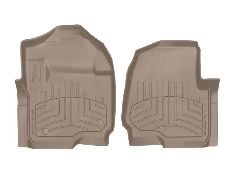Weathertech Front Floorliner Hp – Custom Molded For 2011–2014 Ford Explorer (Including Sport Trim), Tan Color 1