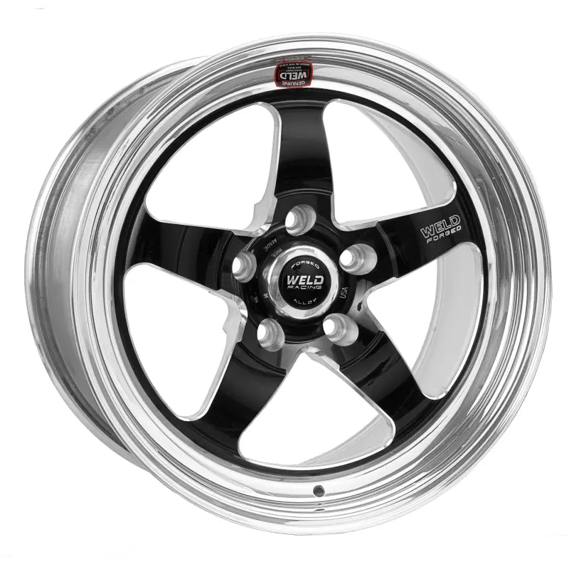 Weld S71 Forged Aluminum Wheel – 18×5 Inches, 5×115Mm Bolt Pattern, 2.1-Inch Backspace, Black Finish (High-Pad, Non-Beadlock) 1
