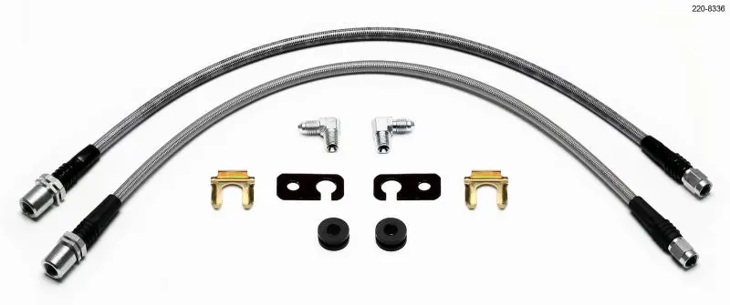 Wilwood Flexline Brake Hose Kit For 2004–Present Scion Xa, Xb & Tc 1