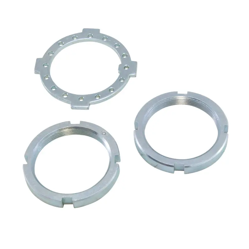 Yukon Gear Replacement Spindle Nut Kit For Dana 50 And 60 W/Two 4-Slot Type Nuts & Washer 1